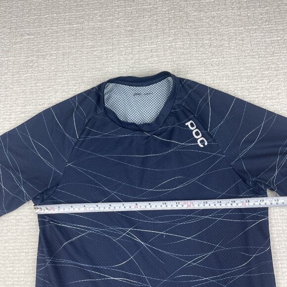 Poc Sports Cycling Running Light Tee T Shirt Jersey Short Sleeve Blue Sz s Read* - Picture 10 of 16